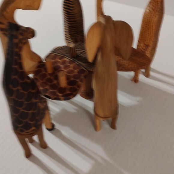 Hand Carved African Party Animal Set - Picture 6 of 16